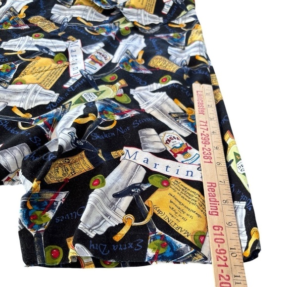 VTG Matt Rider Martini Shirt Men's XXL Button Up Short Sleeve Vodka Made In USA - Picture 9 of 13